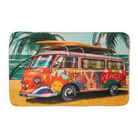 BADTEPPICH Summer Bus 50 x 80 cm - Orange, Textil (50/80cm) - Sanilo