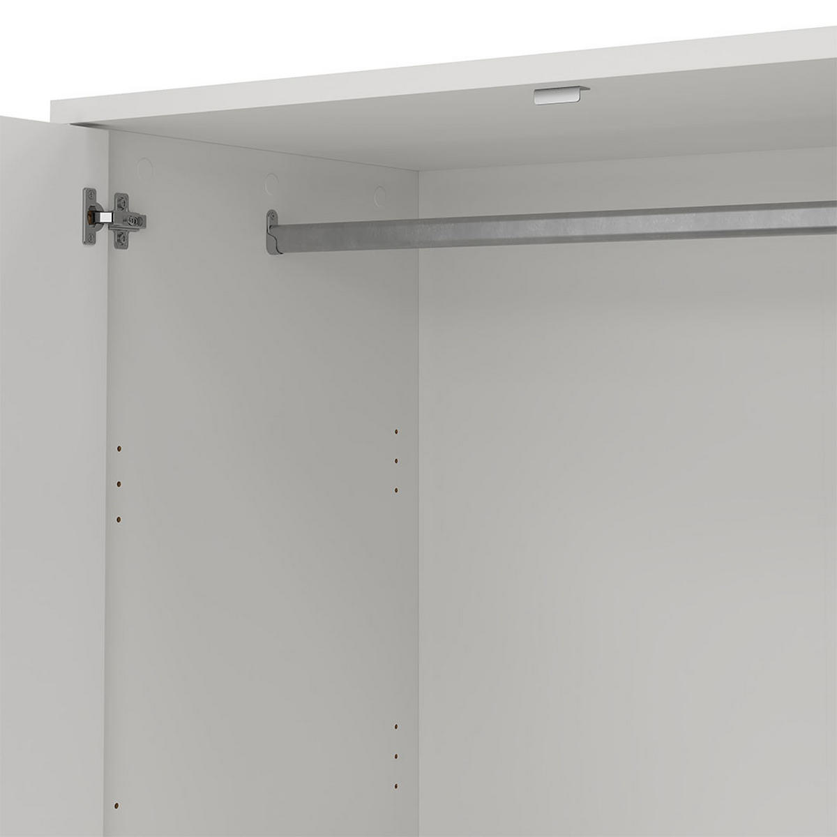 KLEIDERSCHRANK, Next, Weiß, Holzwerkstoff, 149 x 58 x 203 cm - Weiß, Holzwerkstoff (149/203/58cm) - ebuy24