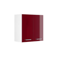 HÄNGESCHRANK R-Line Rot Hochglanz 60 cm - Rot/Weiß, Holzwerkstoff (60/60/31cm) - Vicco