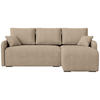 ECKSOFA Malen mit Schlaffunktion Beige Bouclé - Creme, Textil (215/141cm) - Bromarkt