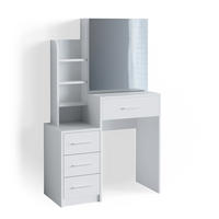 SCHMINKTISCH Conrada Weiß 80 cm - Weiß, Holzwerkstoff (36/131.6/80cm) - Vicco