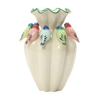 VASE aus Keramik, Ø17 x H38.8 cm, weiß - Weiß, Keramik (38.8cm) - Hometopia