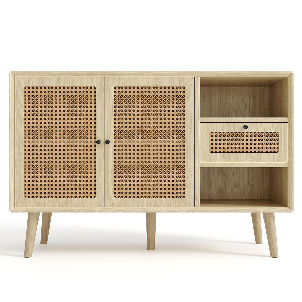 SIDEBOARD Eichenholzoptik 120/40/80 cm - Hellbraun, Holzwerkstoff (40/80/120cm) - Urban Meuble