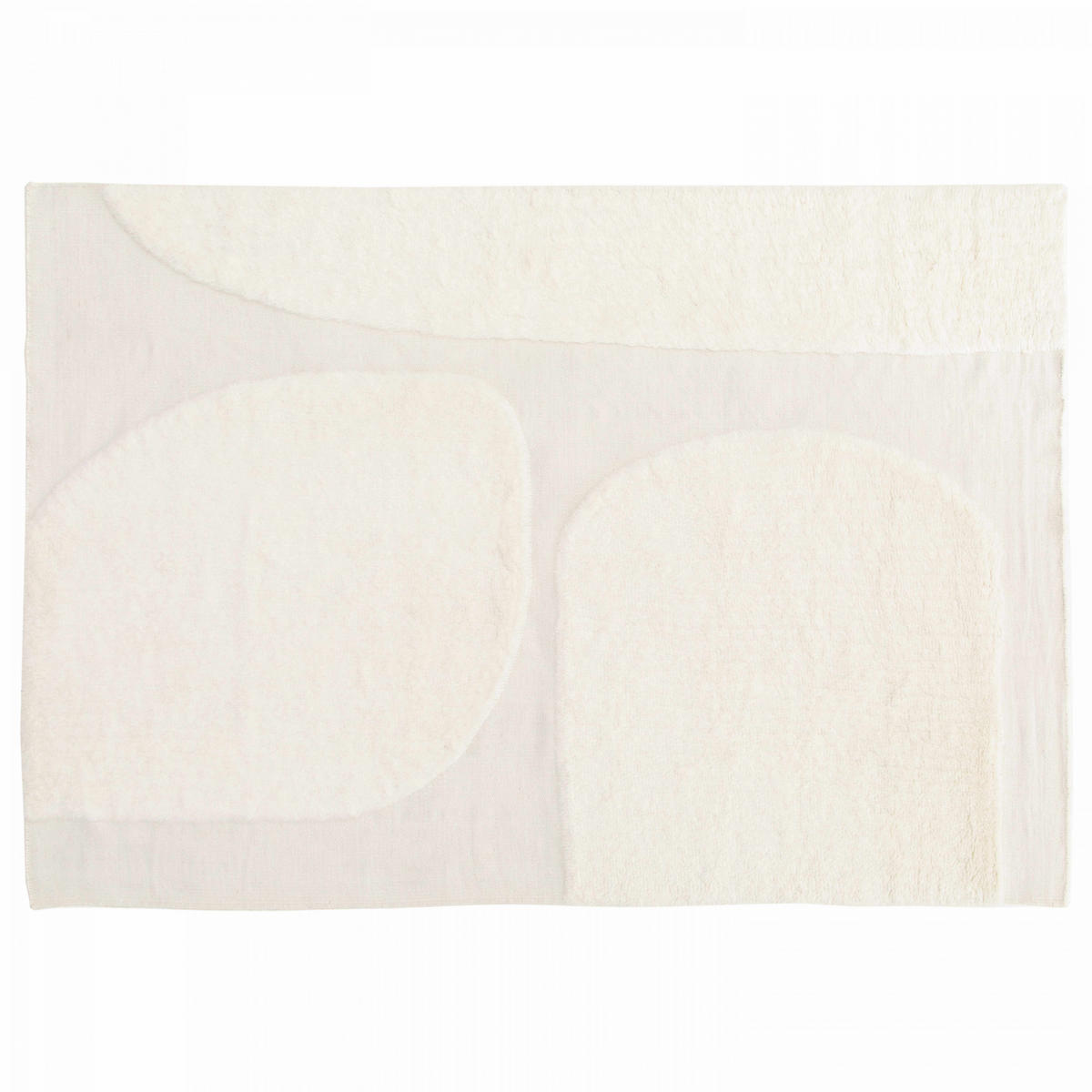 TEPPICH, 240 x 340 cm, Weiß - Weiß, Textil (340/240cm) - Oviala