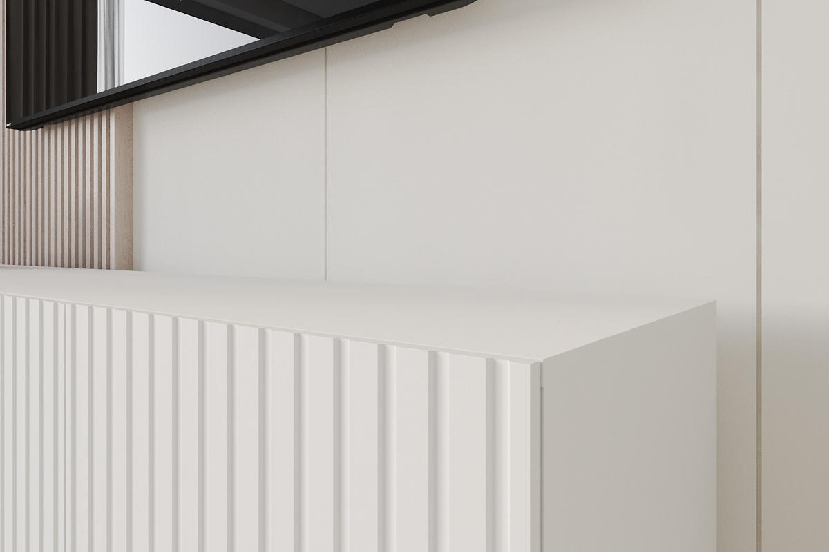 LOWBOARD KITO-W 3x100x40x41 cm - Weiß - Weiß, Holzwerkstoff (300/40/41cm) - ALTDECOR