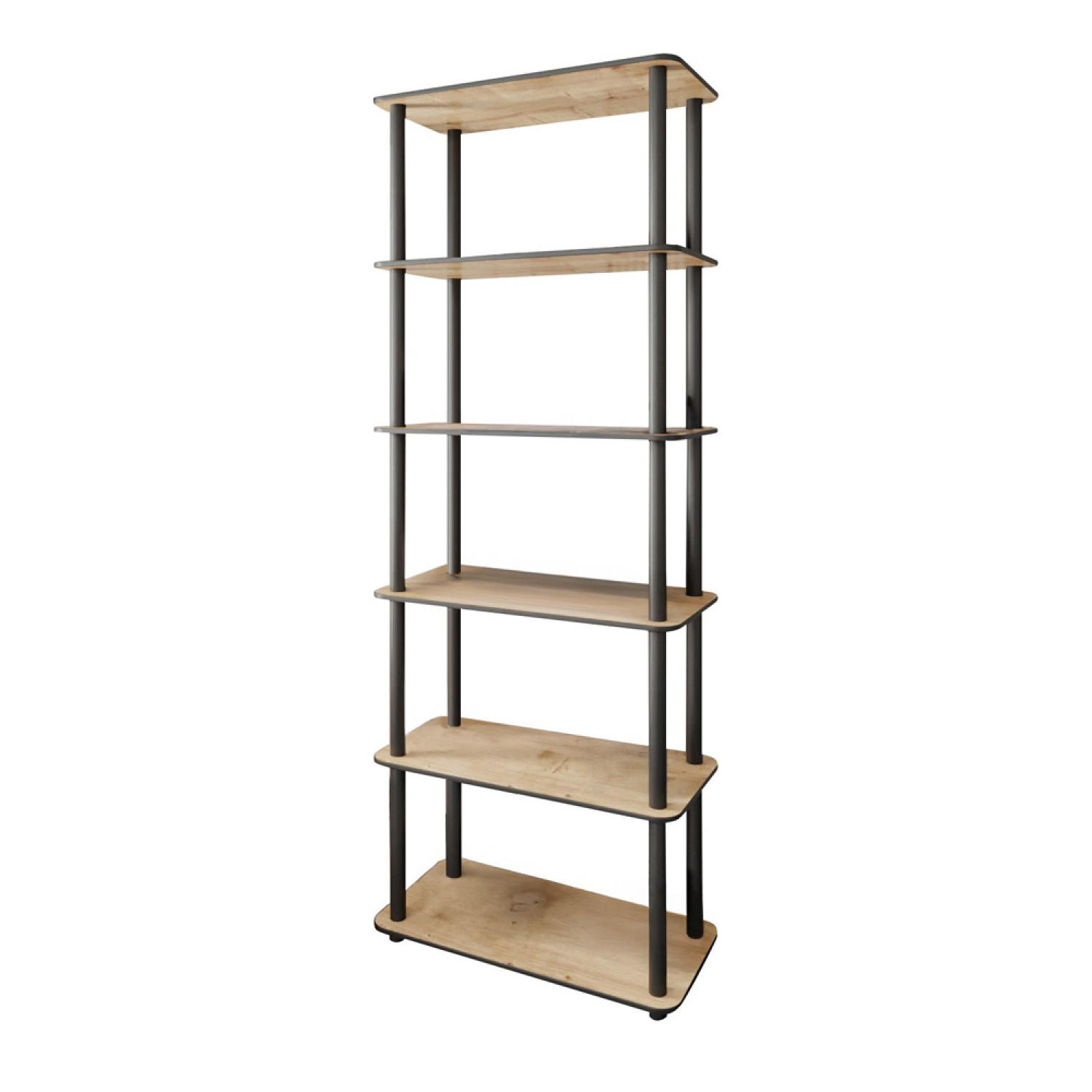 REGAL Viza braun im zeitgenössischen Stil - Braun, Holzwerkstoff (60/173/30cm) - Concept Usine