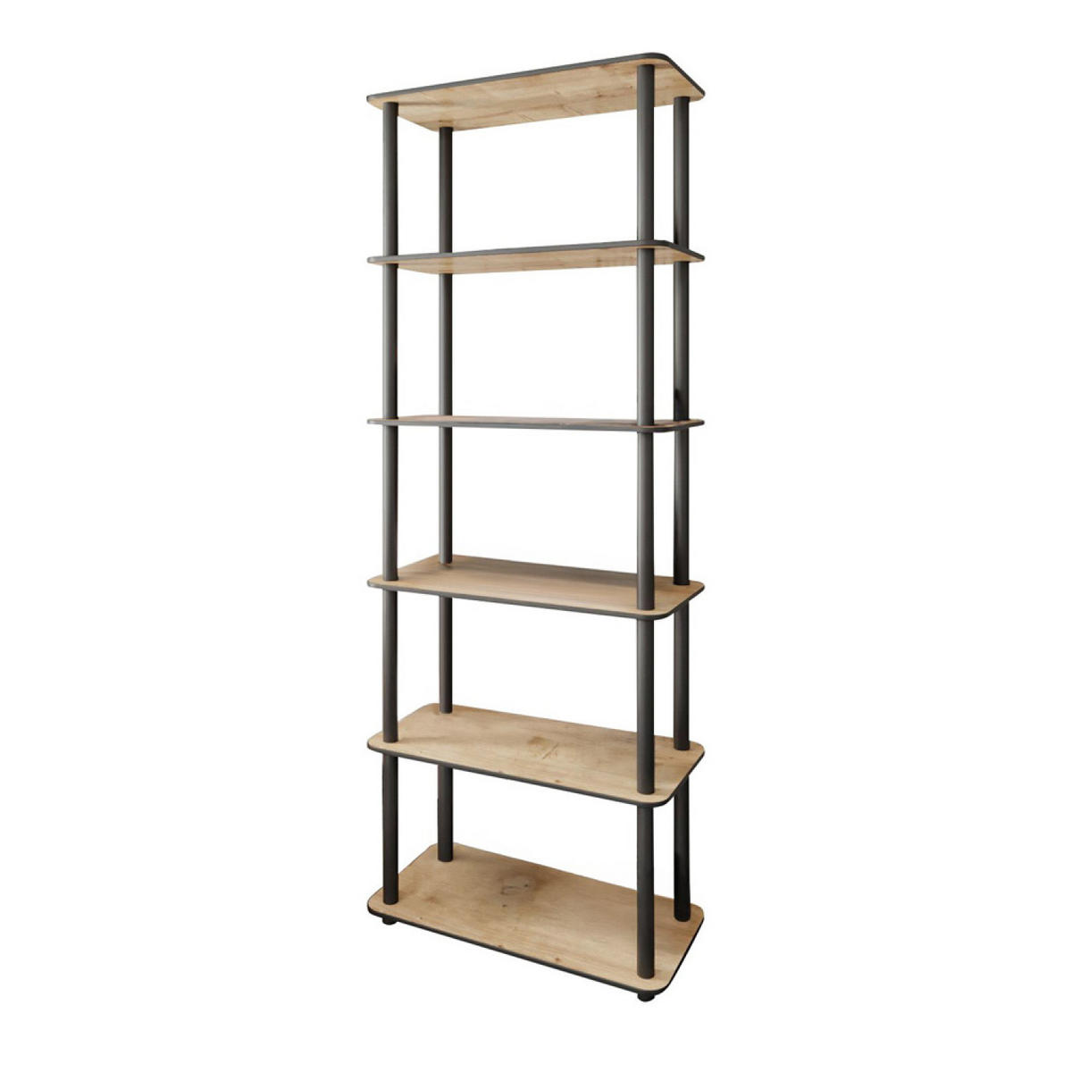 REGAL Viza braun im zeitgenössischen Stil - Braun, Holzwerkstoff (60/173/30cm) - Concept Usine