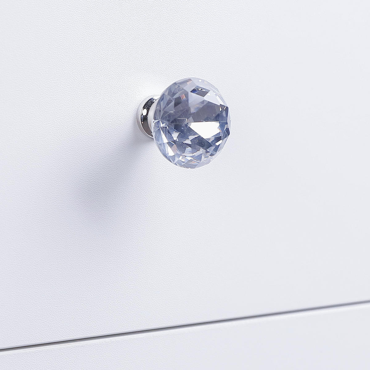 SCHMINKTISCH mit 11 Schubladen 130/55/81 CM und LED Beleuchtung Schminkspiegel 100 x 80 CM - Weiß, Holz/Metall (130/81/55cm) - VANITII