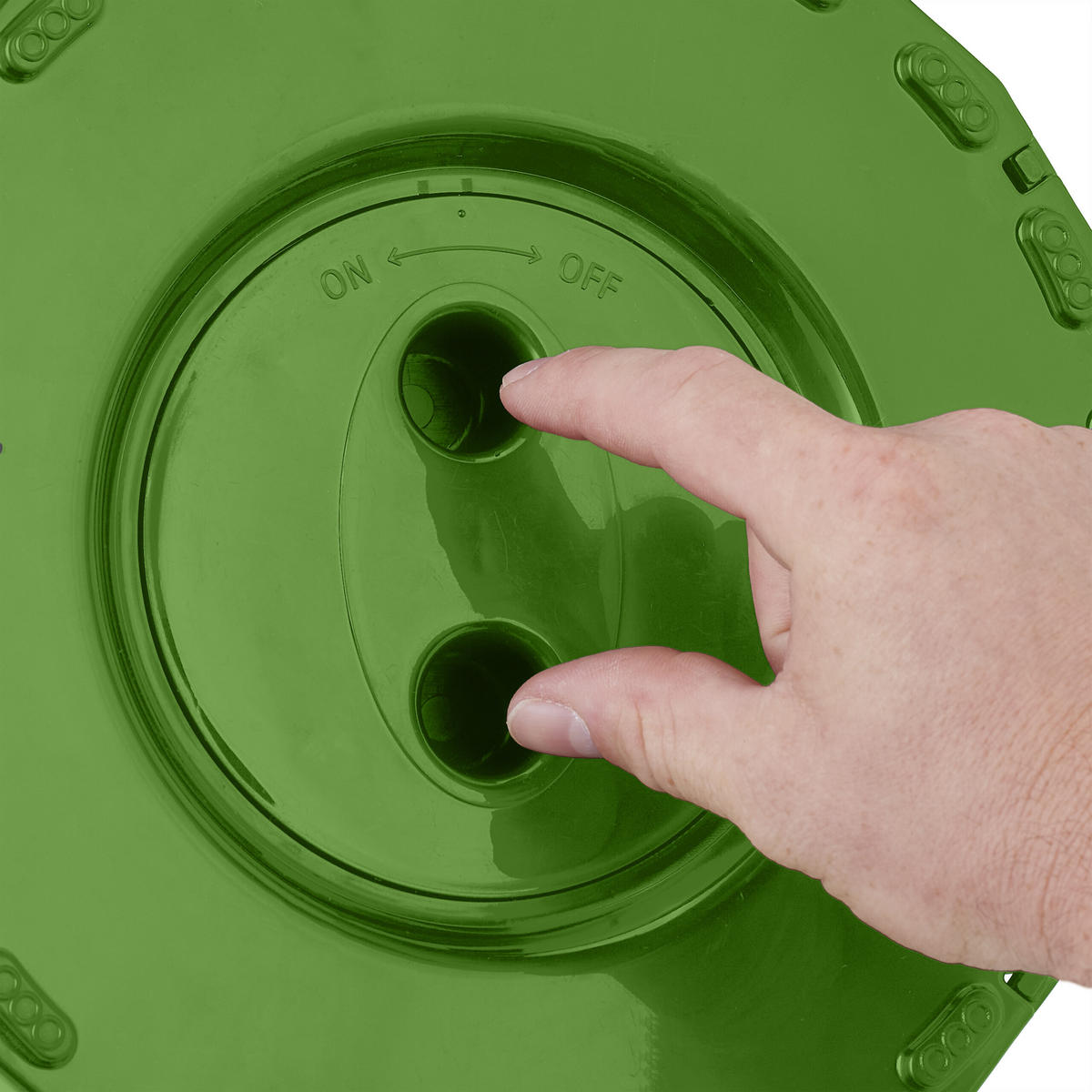 TELESKOPHOCKER - Schwarz, Kunststoff (25/44.5/25cm) - Relaxdays