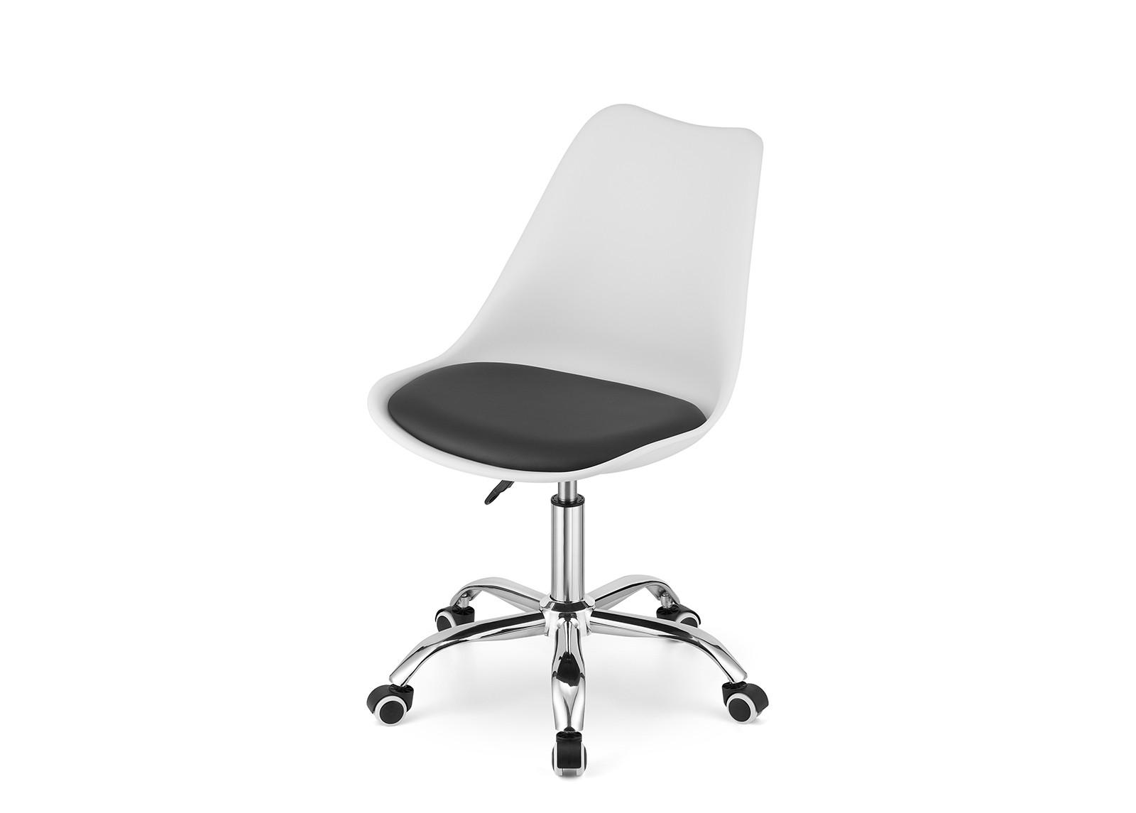 BÜROVORSITZENDER Alba, weiß/schwarz - Weiß, Kunststoff (48/91.5/43cm)