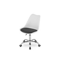 BÜROVORSITZENDER Alba, weiß/schwarz - Weiß, Kunststoff (48/91.5/43cm)