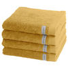 HANDTUCH Sinfonie 4er-Set - Gelb, Textil (50/100cm) - Ross