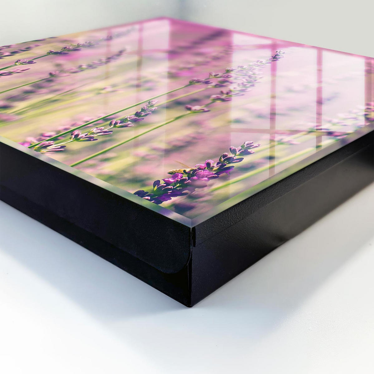 SCHLÜSSELBOX Schwarz 30x30 cm- Türöffnung nach rechts - Lila Garten - Lila, Metall (30/30/5cm) - TULUP