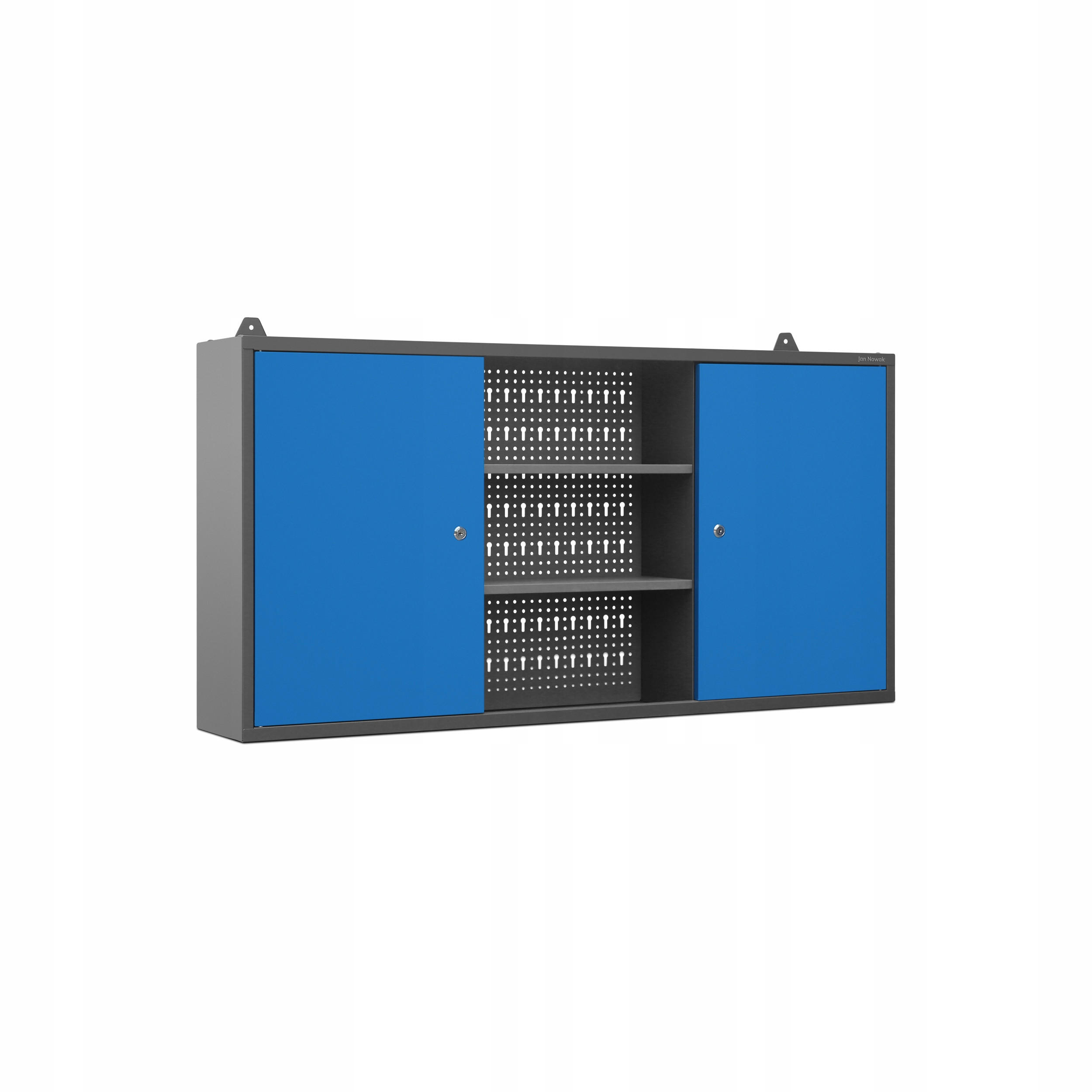 WERKZEUGSCHRANK BEN - Blau/Anthrazit, Metall (120/60/20cm) - Jan Nowak