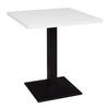 BISTROTISCH Ekzuperiia 70x70x75 schwarz matt/weiß matt lack - Weiß, Metall (70/75/70cm) - 58aufmkessel