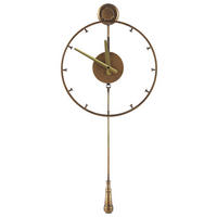 WANDUHR Metall gold Emmen - Goldfarben, Metall (31/70/8cm) - Beliani