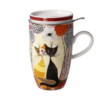 TEETASSE Rosina Wachtmeister - Soffioni, Fine Bone China, Bunt, 450 ml - Multicolor, Keramik (0.45L) - Goebel