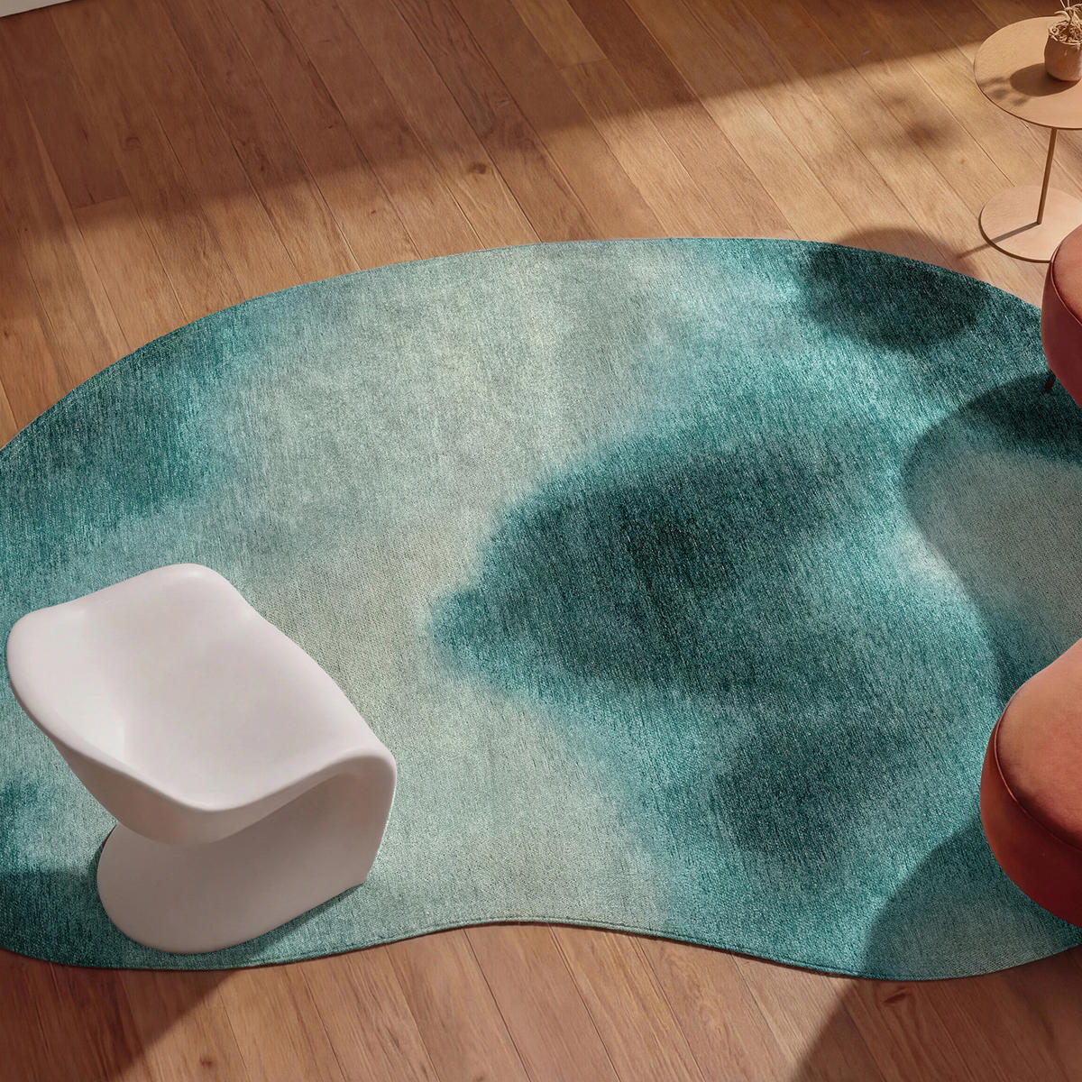 PREPROGA Aquarelle Storms 170/235 cm - modra, umetna masa/tekstil (170/235cm) - Louis De Poortere