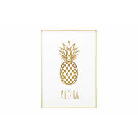 WANDBILD Gold 50/70 cm - Goldfarben/Weiß, Glas (1.8/70cm) - KUNSTLOFT