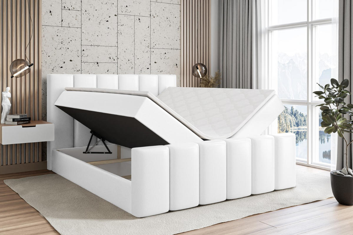 BOXBETT BOXI1-Z - 200x200 cm - H3 - Weiß Hochglanz - Weiß Hochglanz, Holzwerkstoff (200/200cm) - ALTDECOR