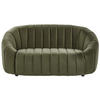 2-SITZER-SOFA Samtstoff dunkelgrün Malung - Grün, Textil (138/68/79cm) - Beliani