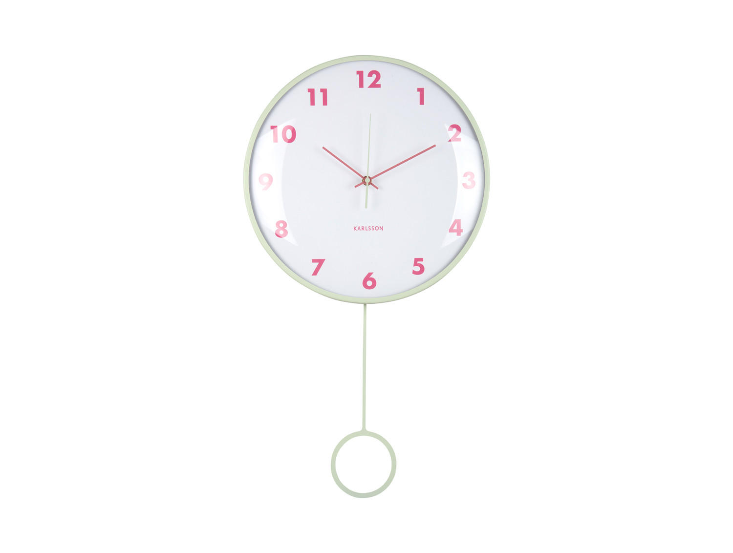 WANDUHR Cheeky Dome 7/35/61 cm - Grün, Metall (35/61/7cm) - Karlsson
