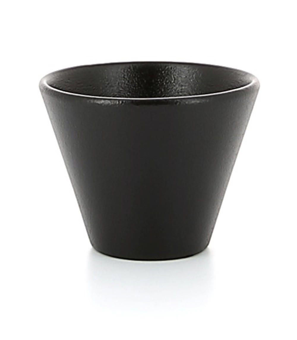 SCHALE EQUINOXE 5 cl Gusseisener optik - Schwarz, Keramik (6.5/5/6.5cm) - Revol Porcelaine France