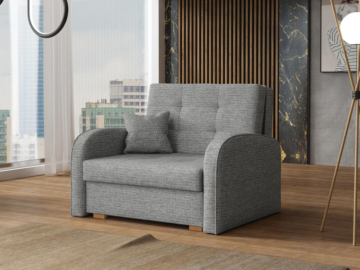 SCHLAFSOFA Viva Gold I - Greige/Braun, Holz/Textil (103/85/98cm) - MIRJAN24