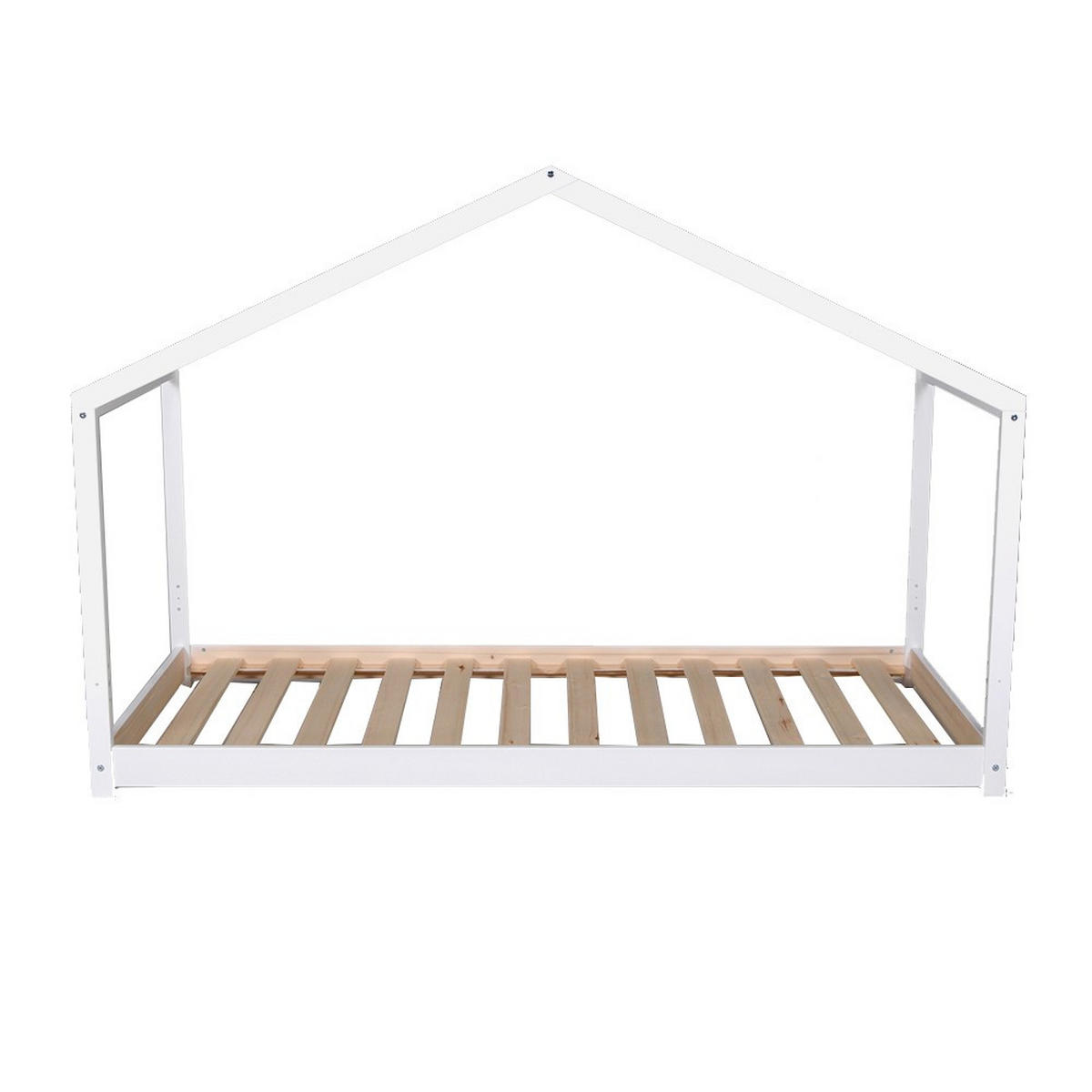 HAUSBETT KOALA MIT LATTENROST/ Kinderbett 90x190 - Weiß - Weiß, Holz (90/190cm) - Weber Industries