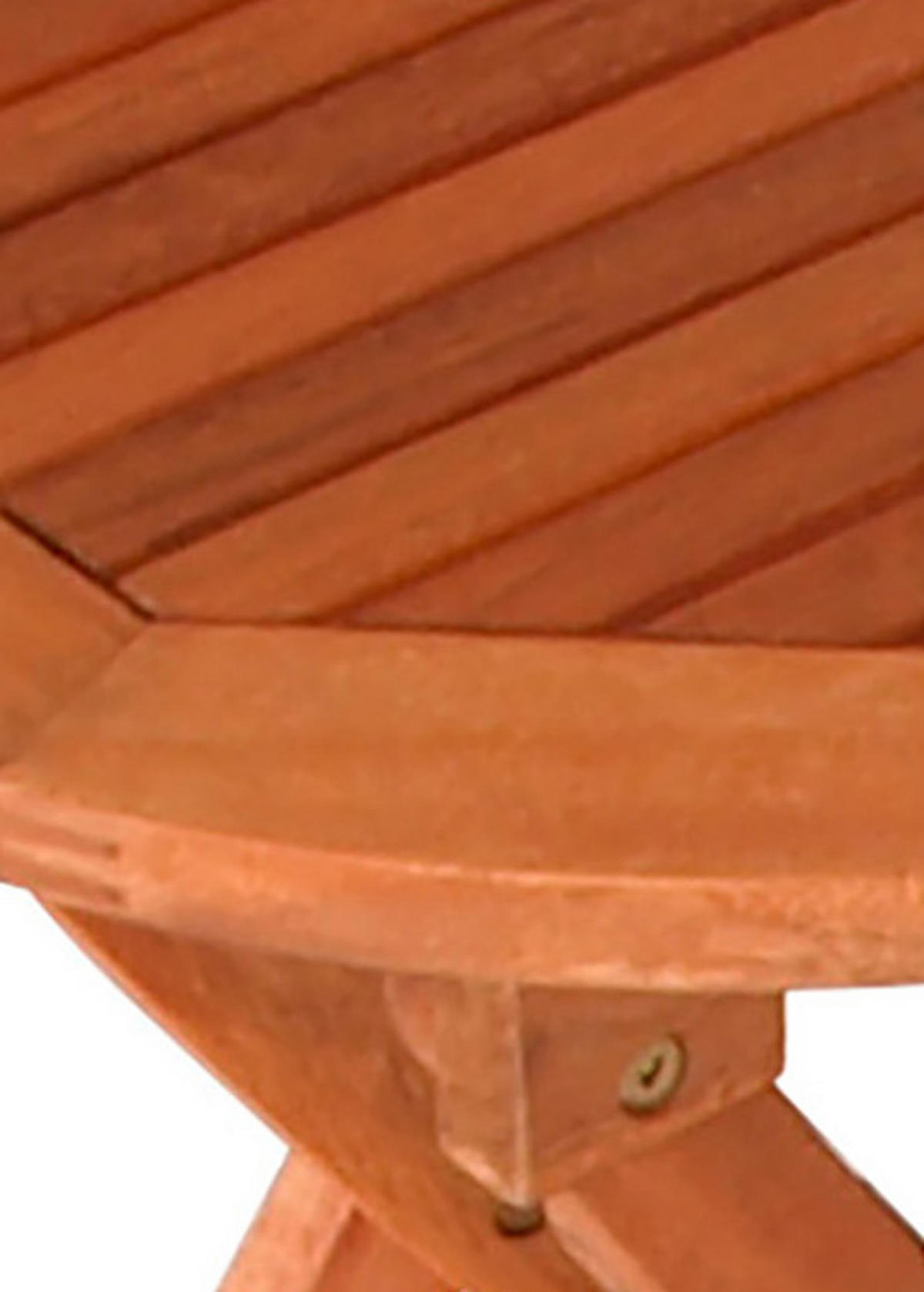 BEISTELLTISCH klappbar - Gartentisch SAIGON 48cm rund, Eukalyptus geölt - Braun, Holz (48/48/45cm) - TPFGarden