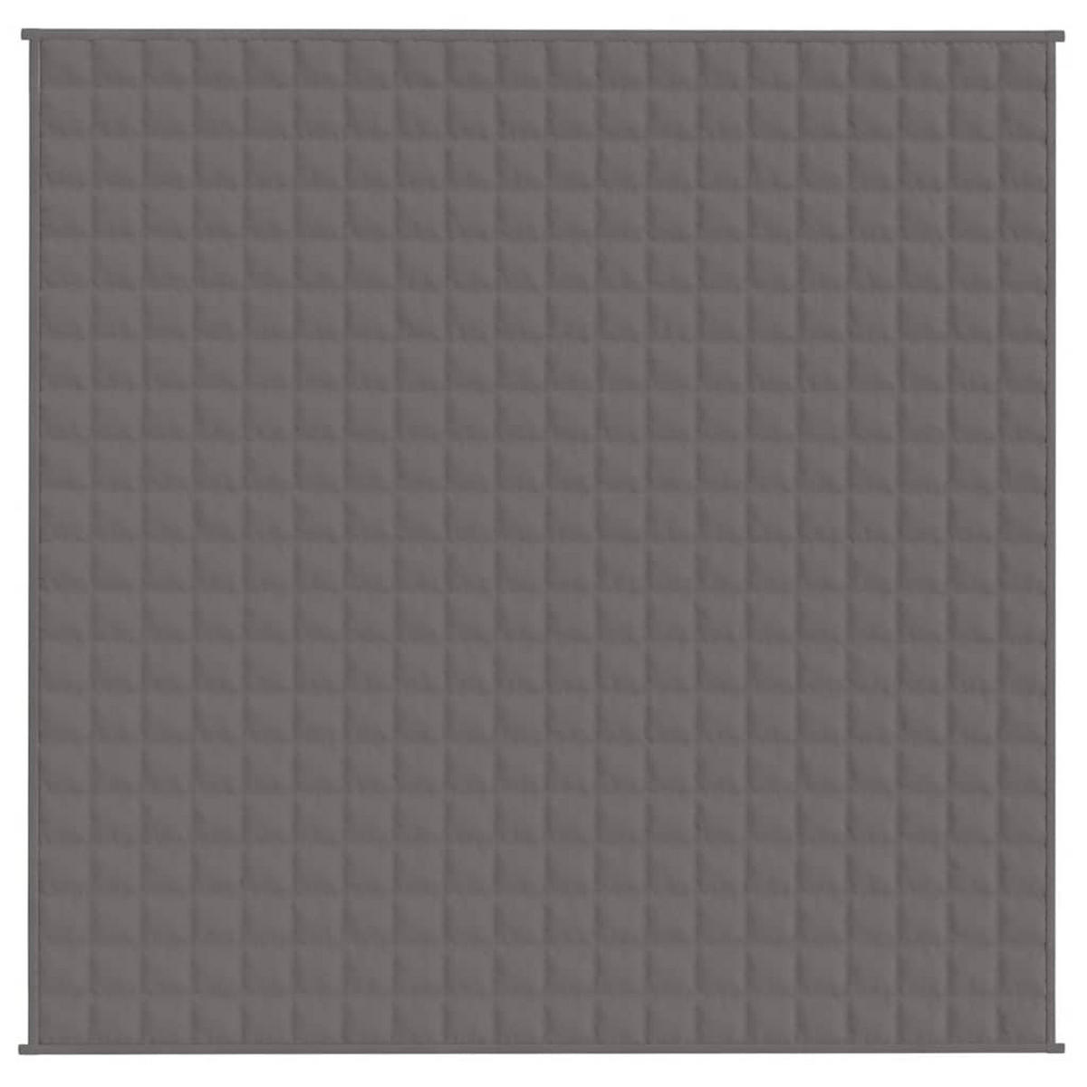 GEWICHTSDECKE Grau 200/200 Cm 9 Kg Stoff - Grau, Textil (200/200cm) - vidaXL