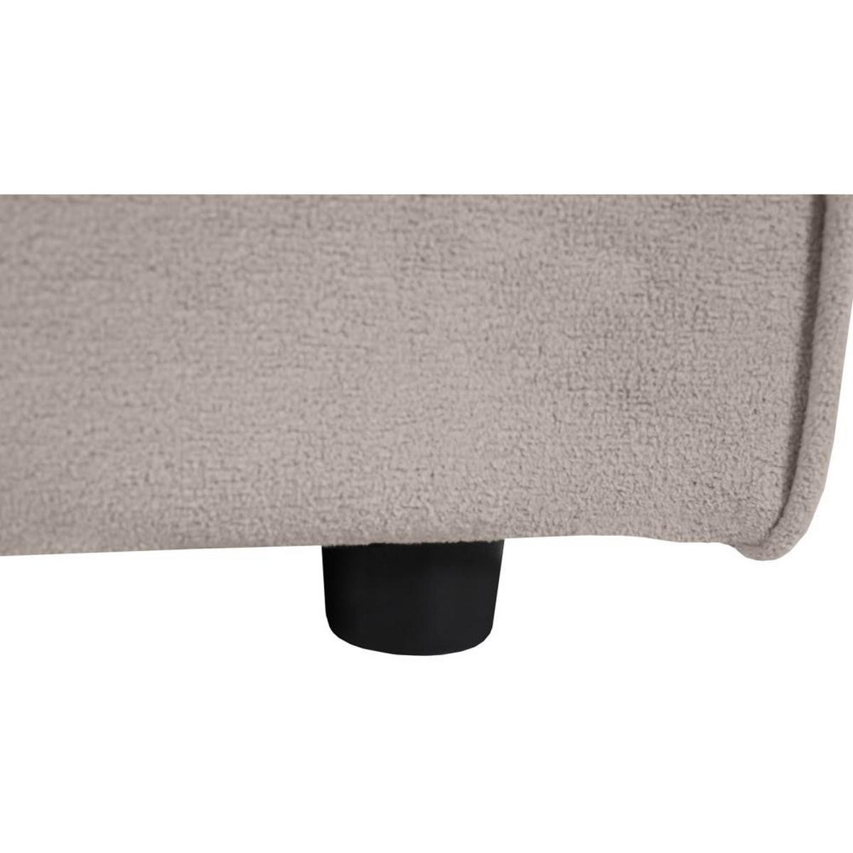 2-SITZER SOFA Pedro ohne Schlaffunktion beige - Beige/Schwarz, Textil (185/75/88cm) - Beautysofa