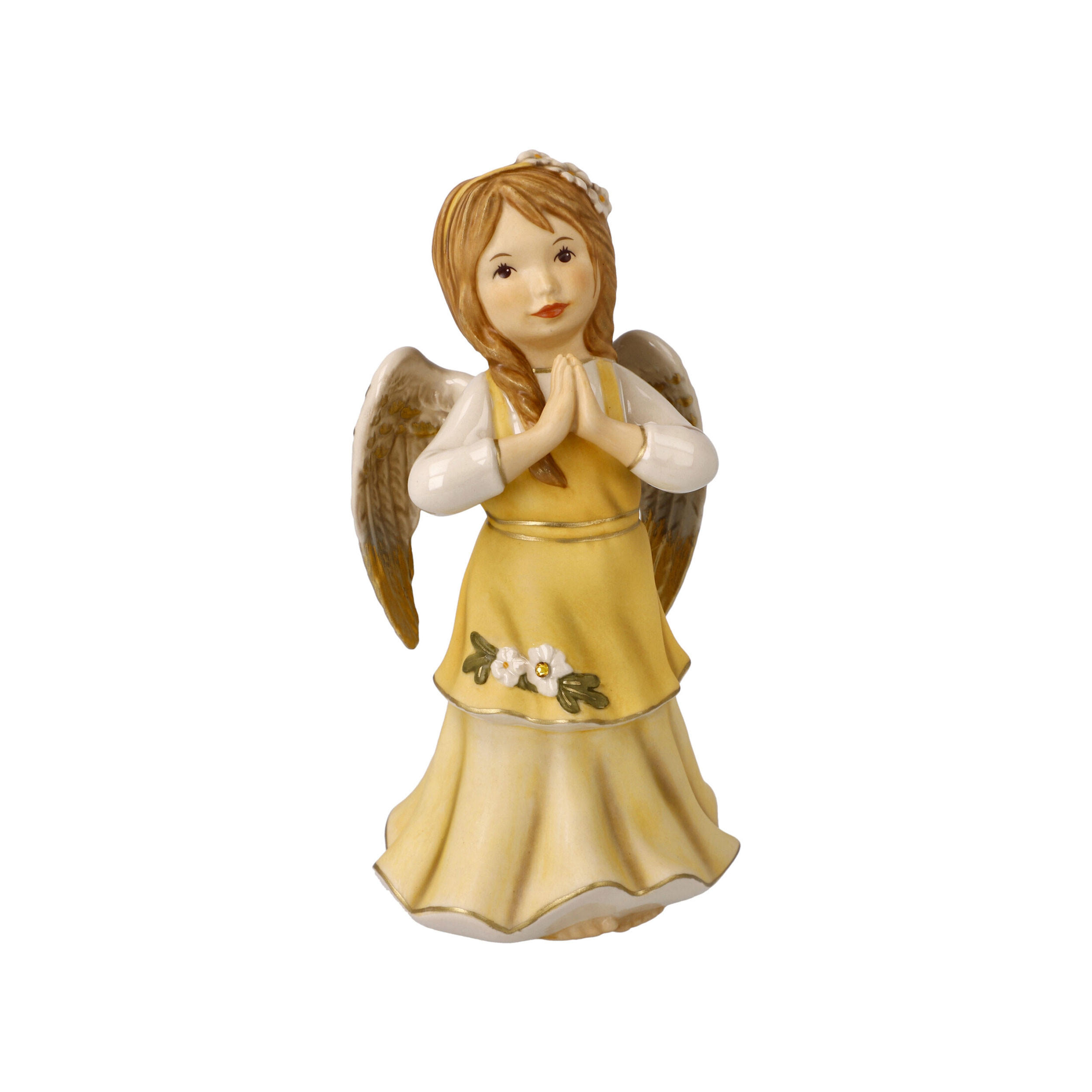 ENGELFIGUR Gloria - Engel der Freude, Steingut, Gelb, 16 cm - Gelb, Keramik (7.5/16/8cm) - Goebel