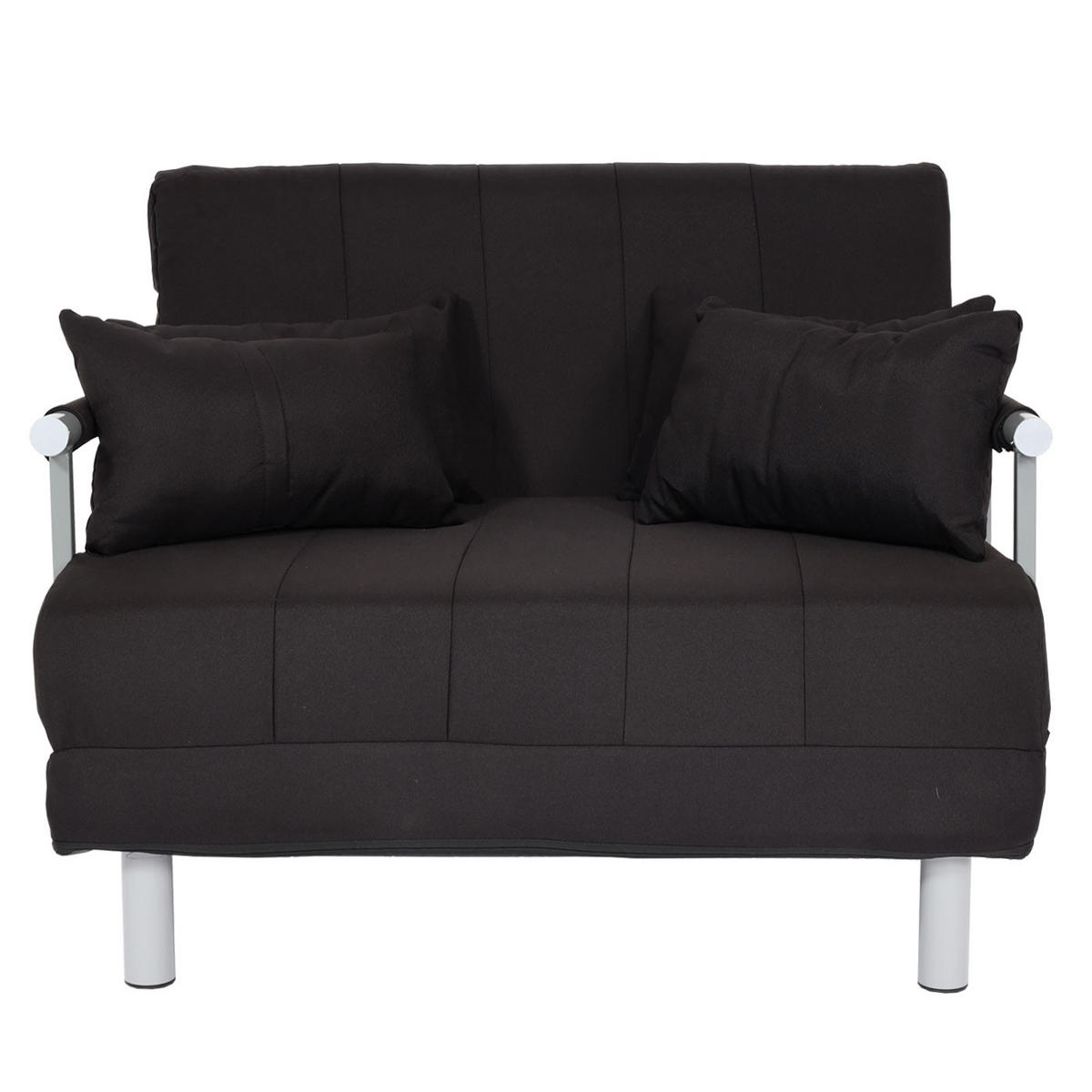 SCHLAFSESSEL Schwarz - Schwarz, Textil (105/80/186cm) - MCW