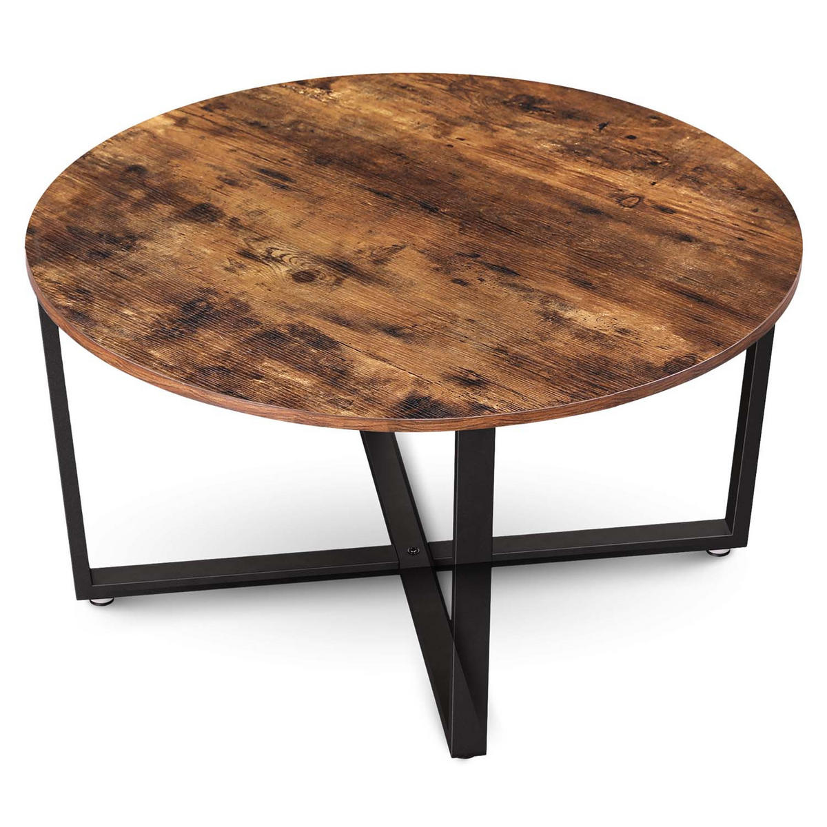 COUCHTISCH Indie - Holzfarben / Metall - Ø 88cm - Naturfarben, Holzwerkstoff (88/88/47cm) - holz4home