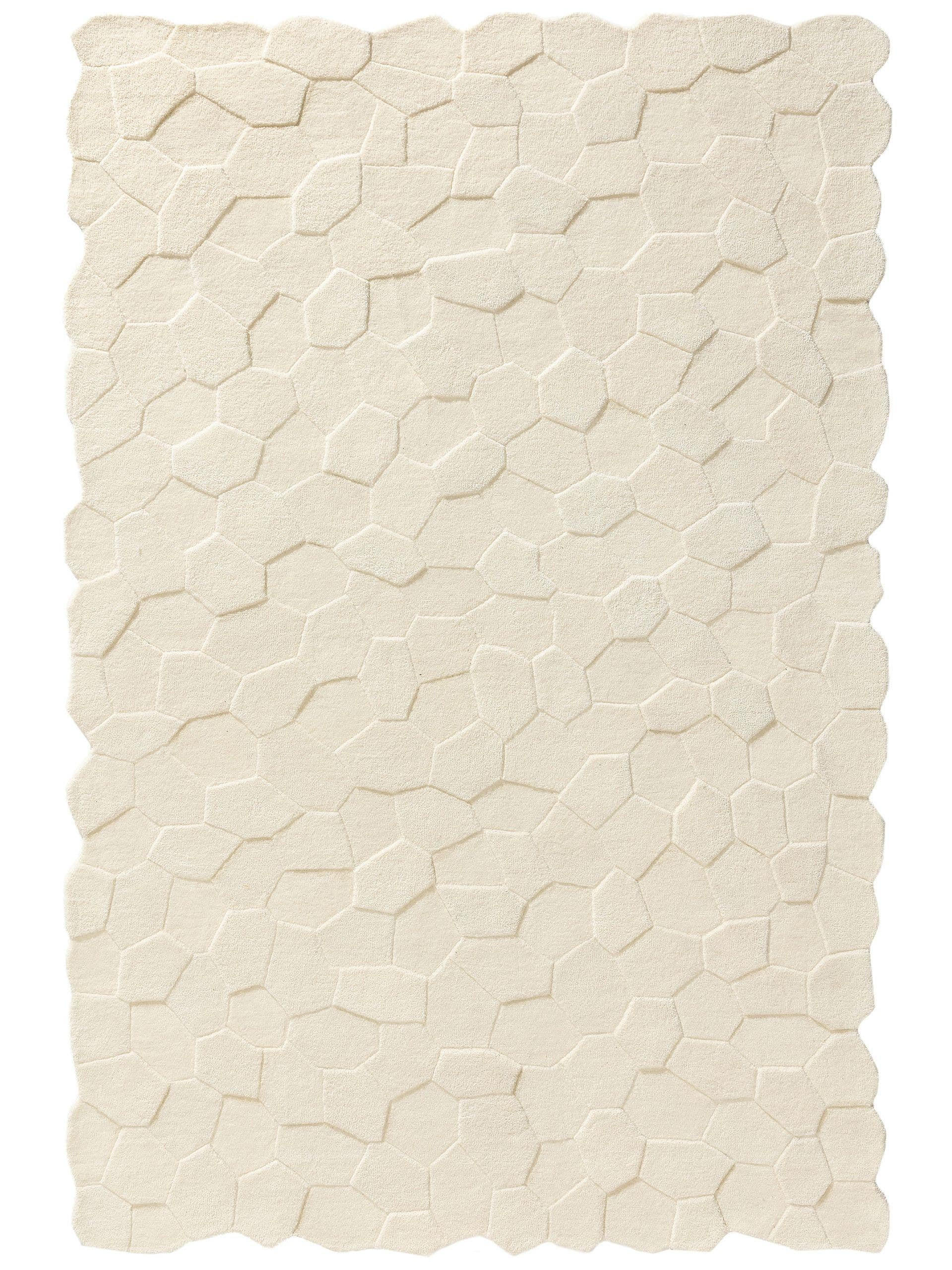 WOLLTEPPICH Camino Ivory 120x170 cm - Creme, Textil (120/170cm) - benuta Pure