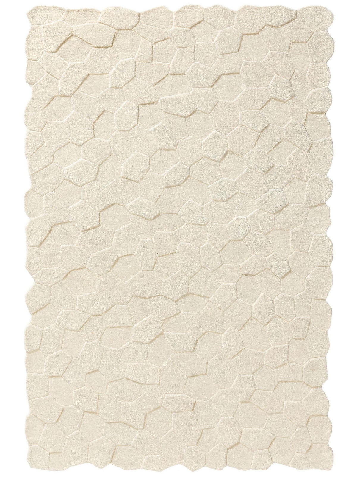 WOLLTEPPICH Camino Ivory 120x170 cm - Creme, Textil (120/170cm) - benuta Pure
