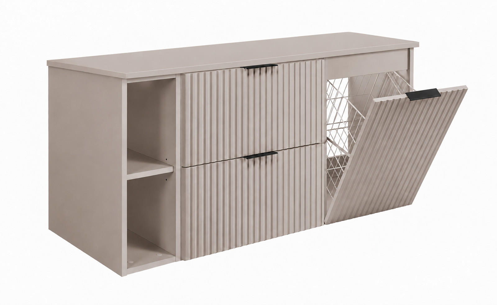 3XE Living Badmöbel-Set Kaschmir, Creme 120x57x46 cm