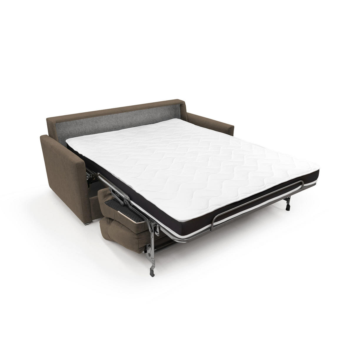 SCHLAFSOFA Margot - Braun, Textil (196/102/97cm) - Divani.store