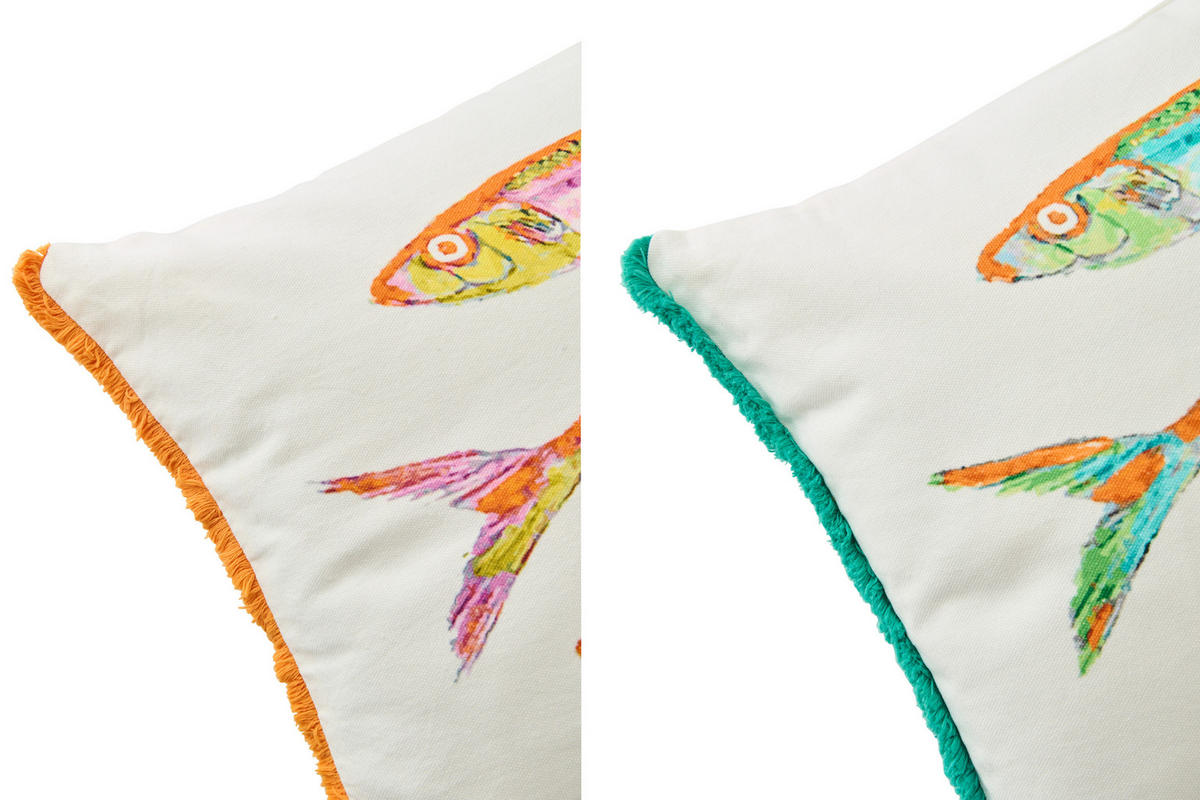 KISSEN SARDINEN Multi - Multicolor, Textil (30/50cm) - J-Line