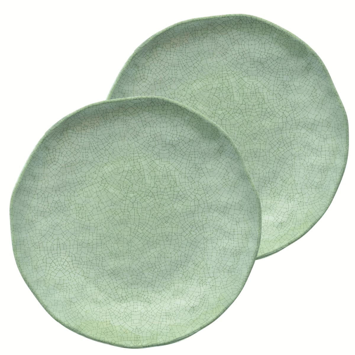 GESCHIRRSET 8-teilig Atmosfera grün Melamin - Currygelb, Kunststoff (21/2/21cm)