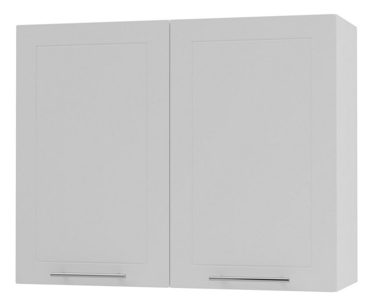 KÜCHENHÄNGESCHRANK Kvantum W3/80 Weiß Matt / Weiß Matt 80 / 32,5 / 72cm - Weiß, Holz/Holzwerkstoff (80/72/32.5cm) - Feldmann-Wohnen