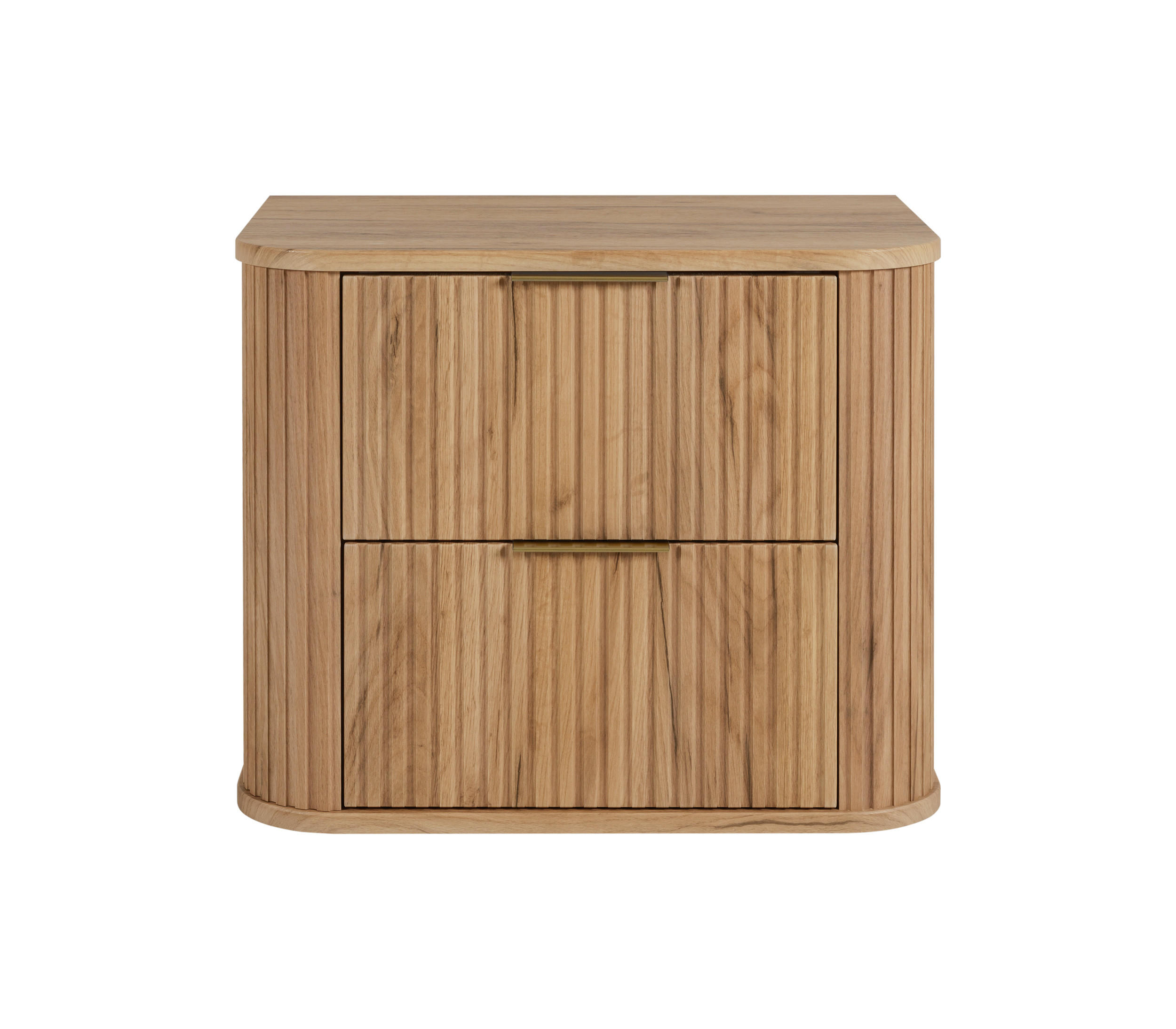 BADEZIMMERSCHRANK, Gold Craft Eiche + Goldener Griff, 41,5 x 60 x 51,7 cm - Goldfarben/Braun, Holzwerkstoff/Kunststoff (60/51.7/41.5cm) - 3XE LIVING