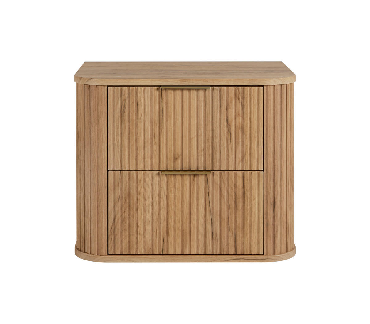 BADEZIMMERSCHRANK, Gold Craft Eiche + Goldener Griff, 41,5 x 60 x 51,7 cm - Goldfarben/Braun, Holzwerkstoff/Kunststoff (60/51.7/41.5cm) - 3XE LIVING