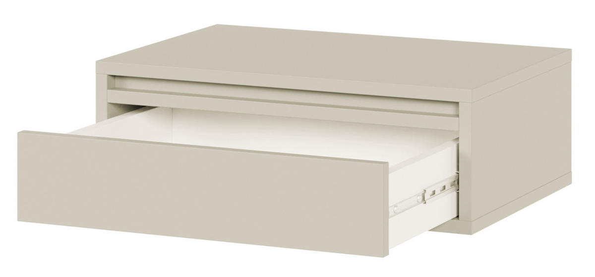 NACHTSCHRANK Evo Graubeige 50 cm - Greige, Holzwerkstoff (50/17/34cm) - Selsey