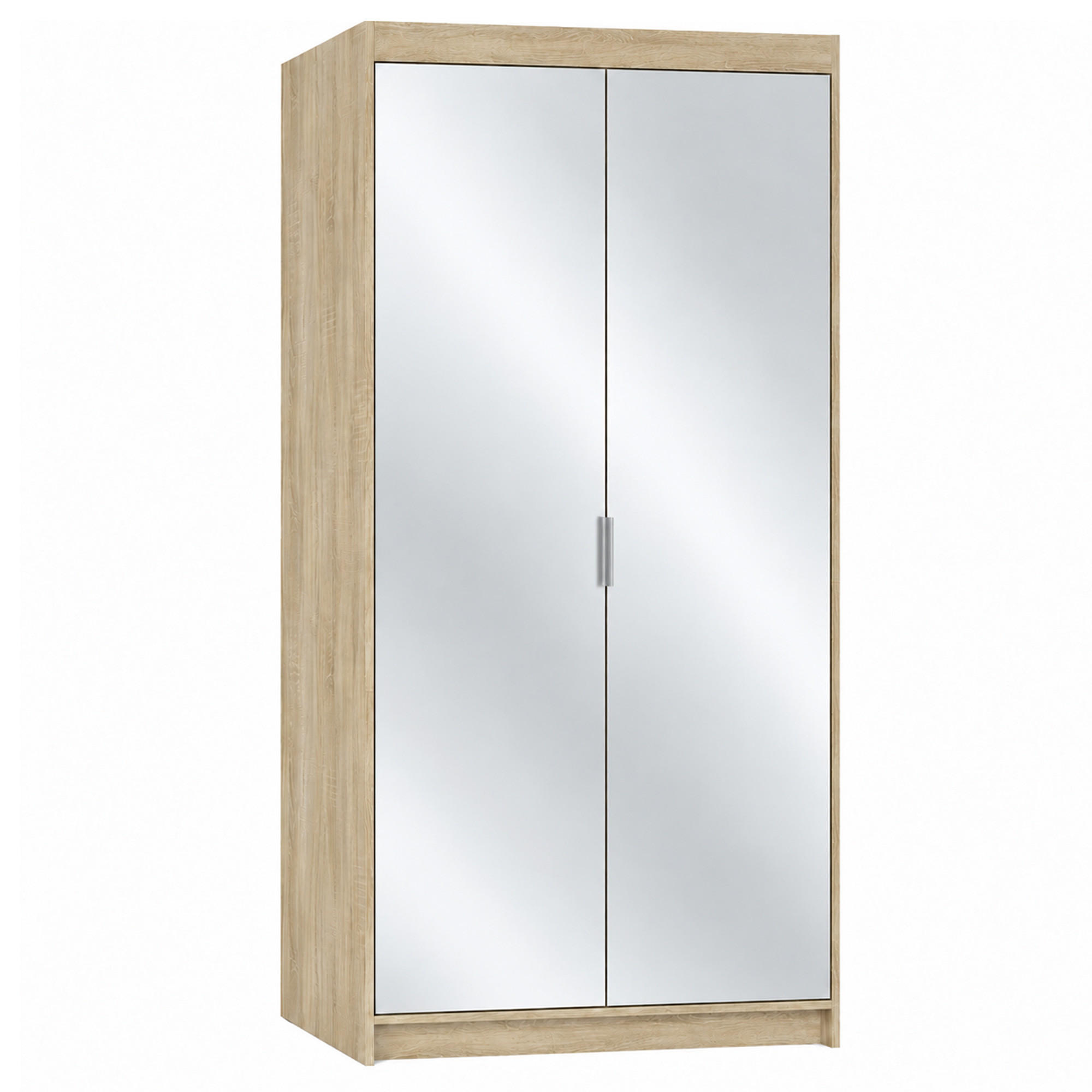 Beautysofa Drehtürenschrank Sonoma Eiche 90x190x53 cm