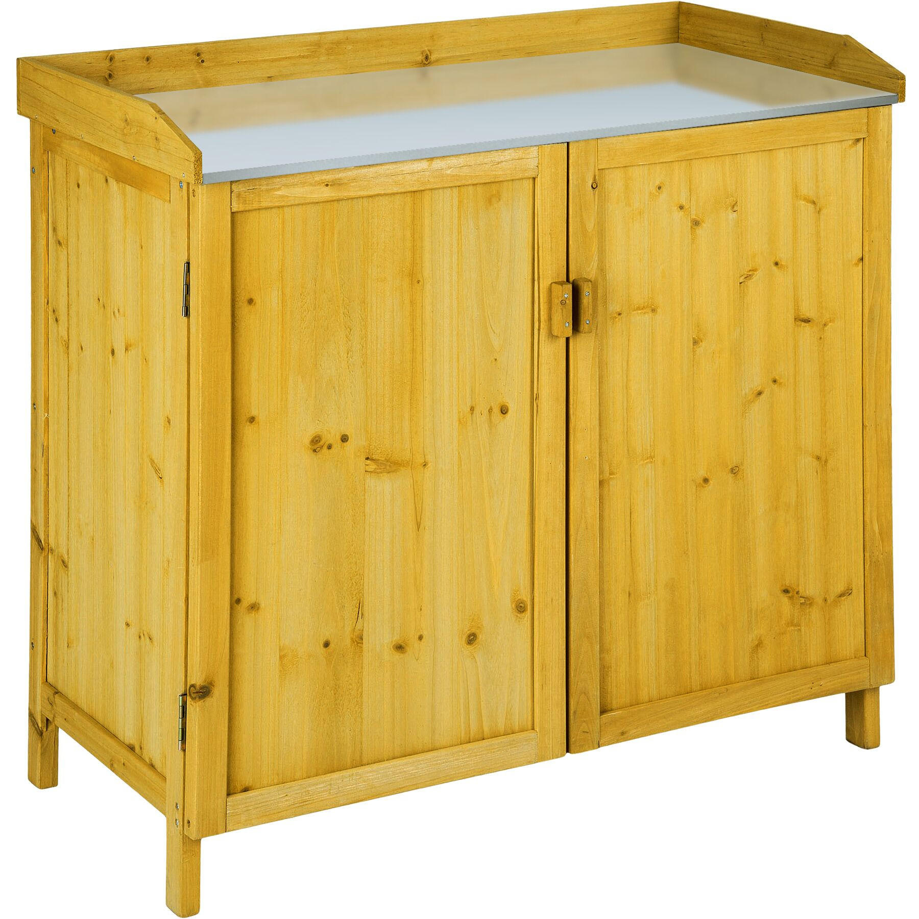PFLANZTISCH Vita,98 x 48 x 95 cm,braun - Braun, Holz (98/48/95cm) - tectake