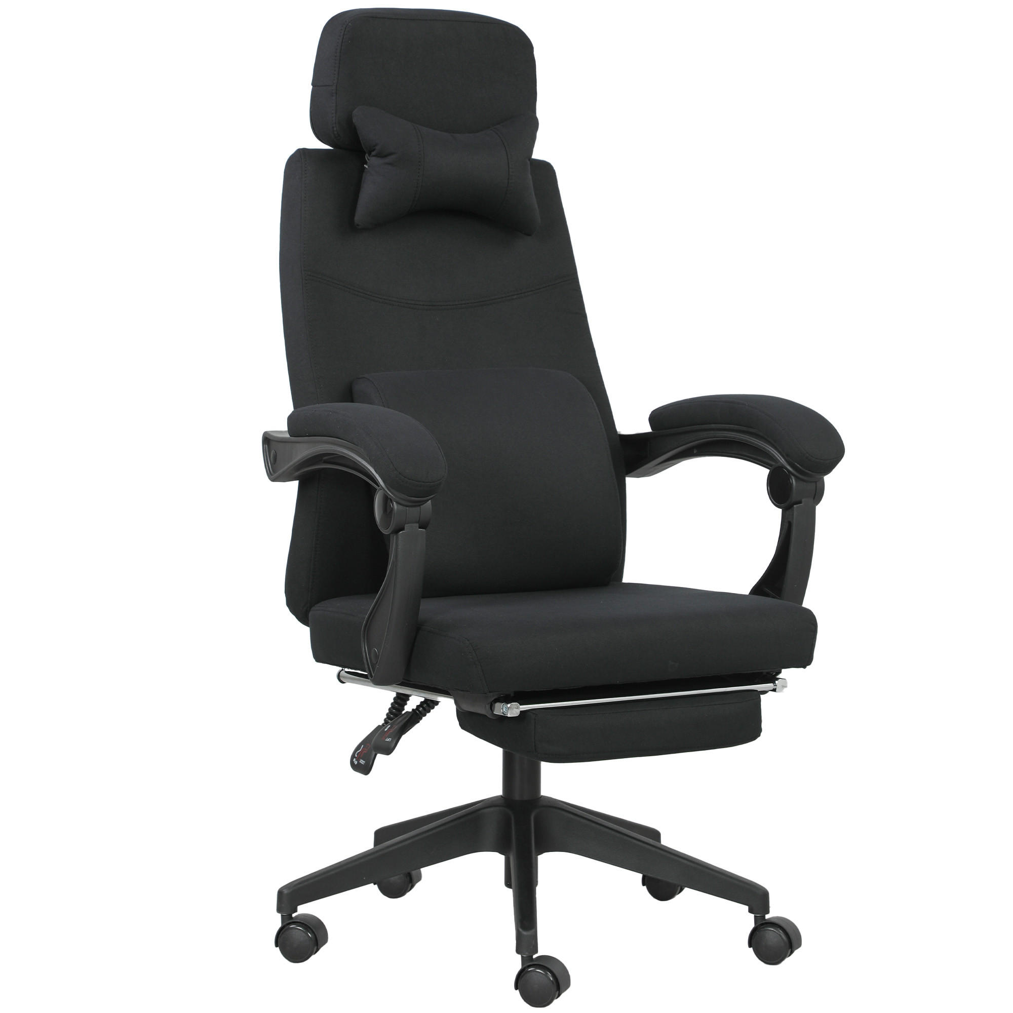 DREHSTUHL DE-11761 62/68/127 cm Schwarz - Schwarz, Textil (62/127/68cm) - ComfortXL