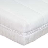 KINDERMATRATZE 80x200 mit Trittkante, Höhe 11cm, Babymatratze 80x200 - Weiß, Textil (80/200cm) - Sleepneo