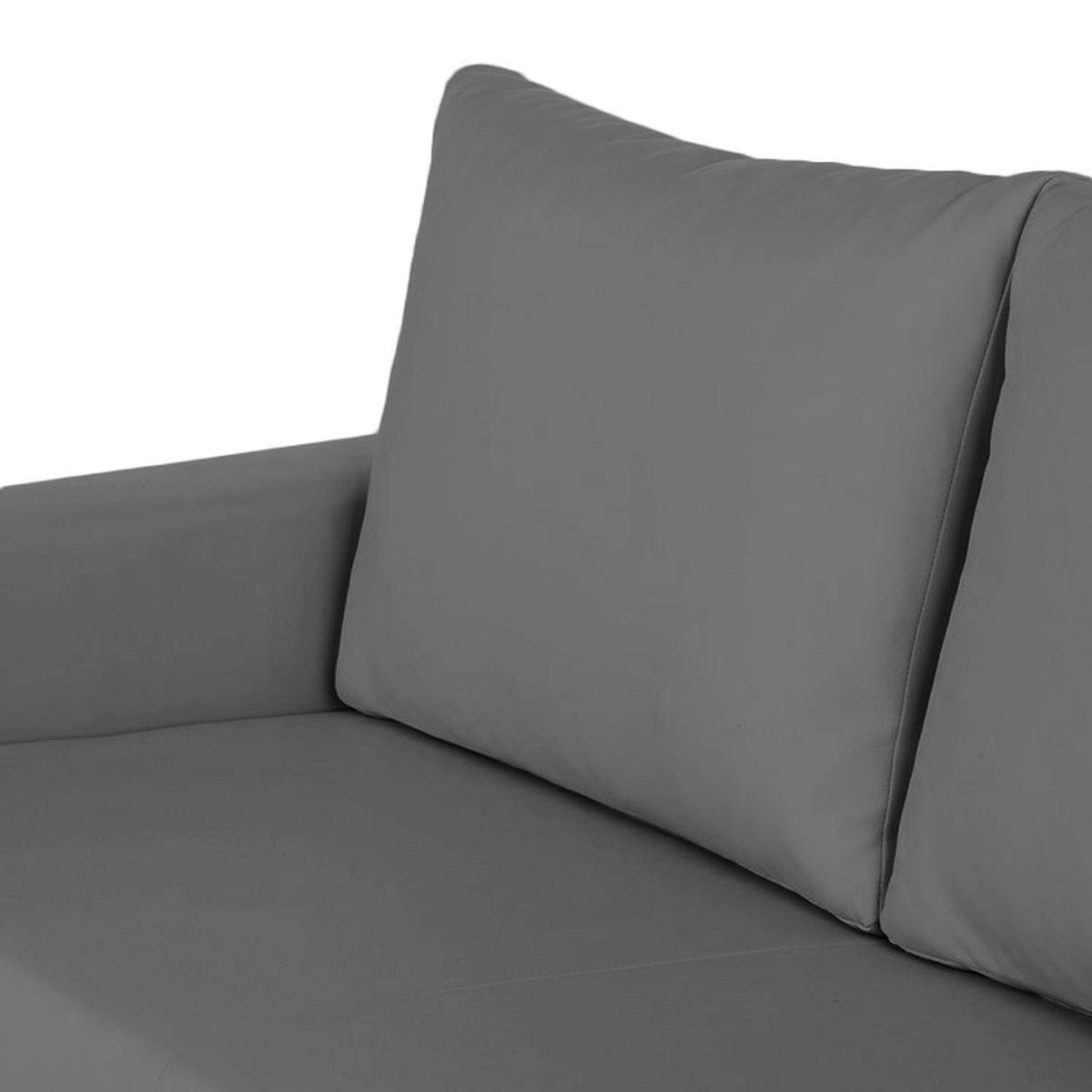 SCHLAFSOFA - Silberfarben/Hellgrau, Kunststoff (153/90/90cm) - home24